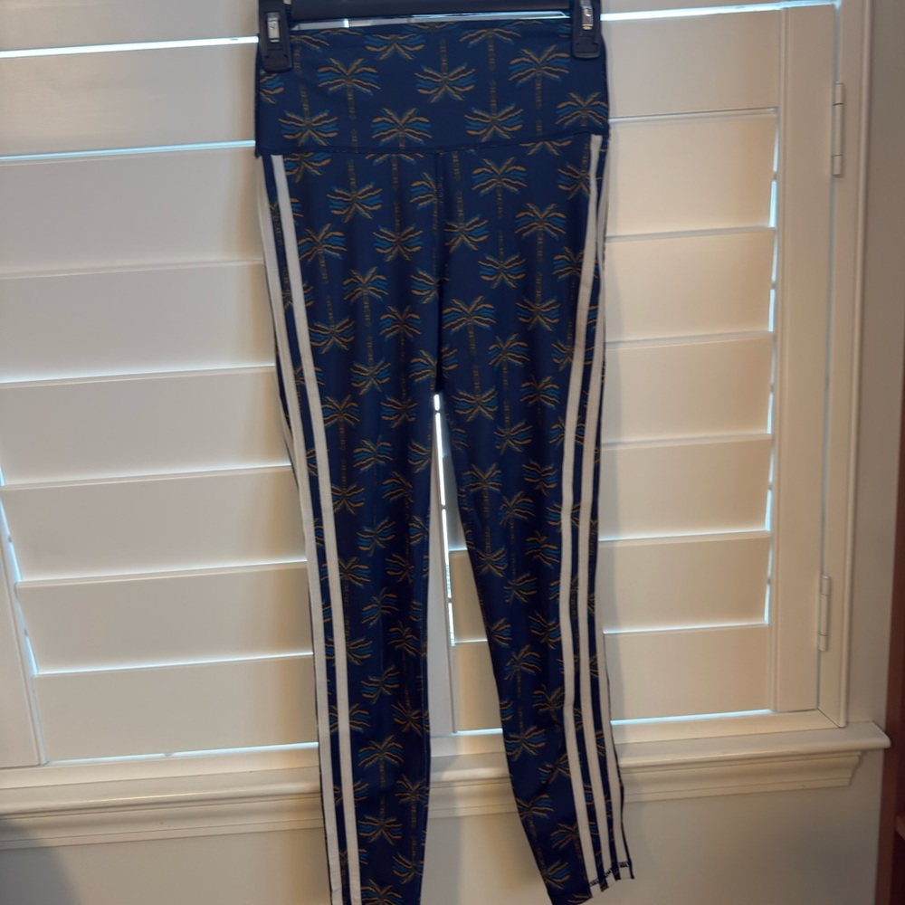 adidas x farm rio Blue palm Patterned Leggings